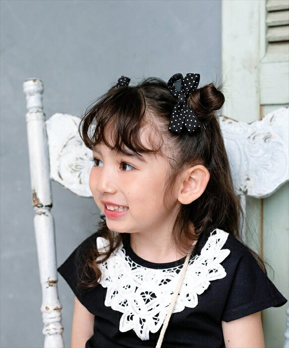 ヘアクリップ リボン かわいい 通販 Rora ドッティ 2個セット ヘアアクセサリー 髪飾り キッズ 子ども こども 女の子 ママ 姉妹 お揃い フォーマル カジュアル 卒園式 入学式 発表会 結婚式 可愛い おしゃれ 上品 キッズファッション