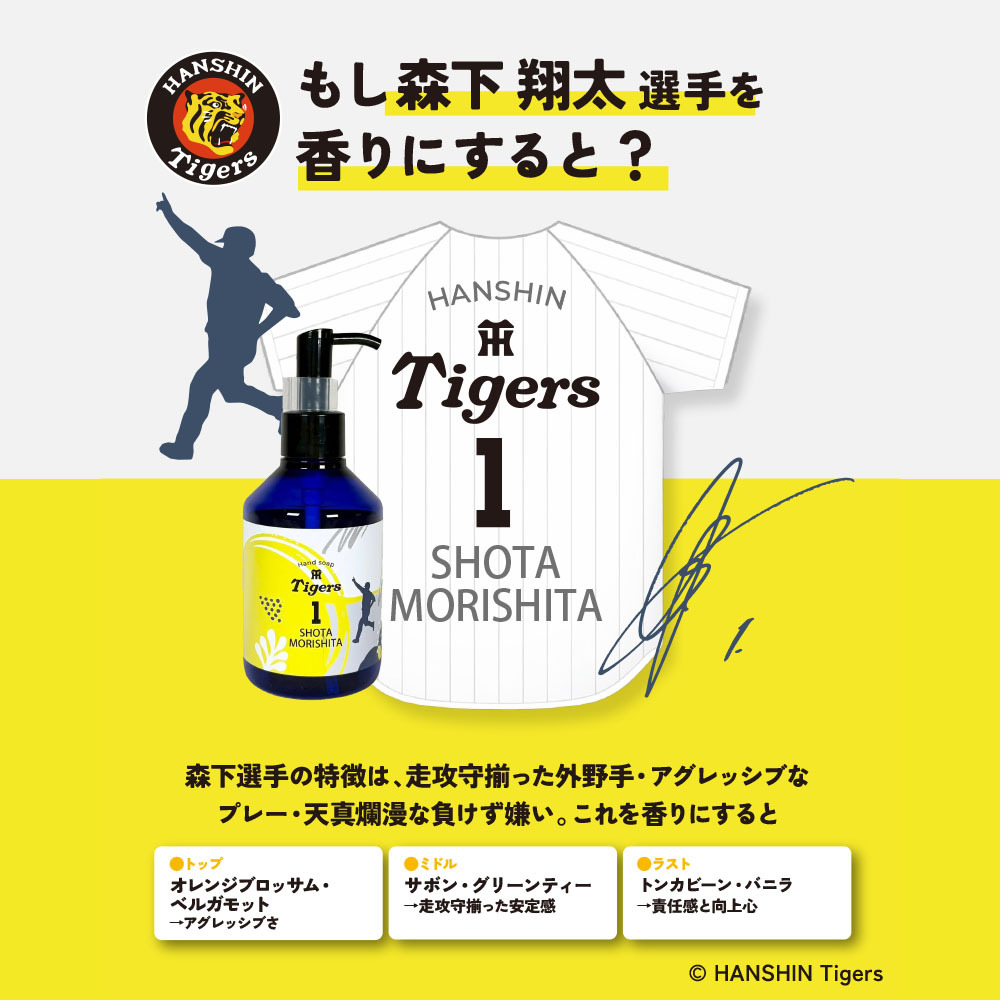 阪神タイガース ハンドソープ ＃1 森下翔太 選手