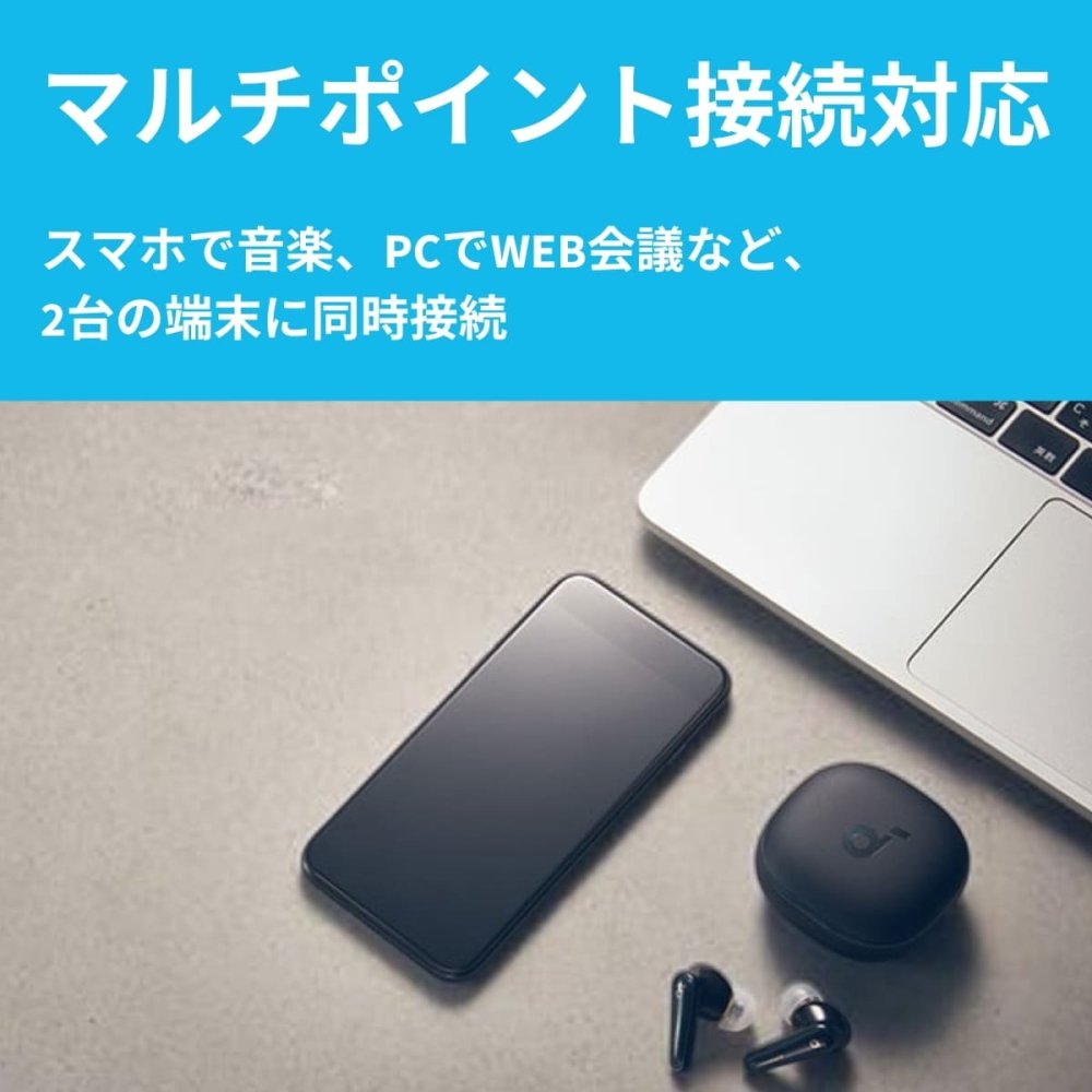 Anker Soundcore Liberty 4   完全ワイヤレスイヤホン   A3953N11   ミッドナイトブラック   カナル型   ヘルスモニタリング搭載   新生活の通勤・通学を快適に  国内流通モデル