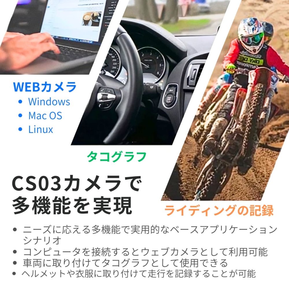 ミニカメラ　WiFiスポーツカメラ　CS03　フルHD1080P　12Mの静止画解像度(4032×3024)　IP65　アクションカメラ　屋外　900mAh,3.7V　最大256G