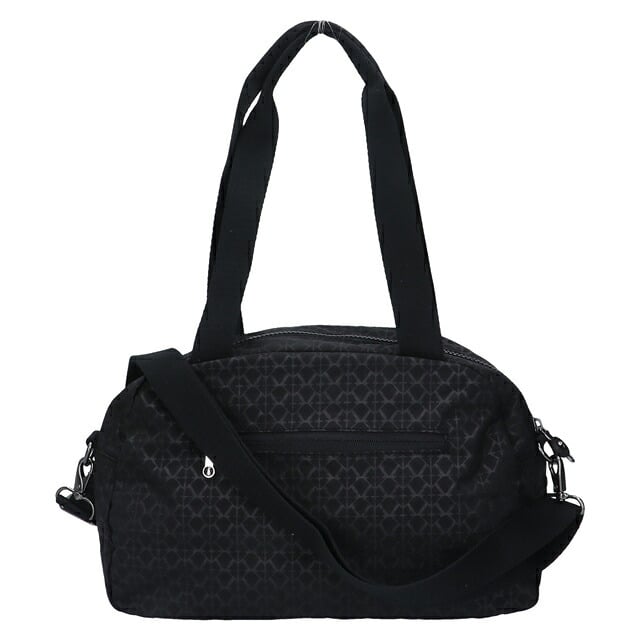 キプリング ボストンバッグ レディース ブランド Kipling クールデフィア ロゴ ワンポイント 総柄 2WAY KI6017-K59 Signature Emb 黒