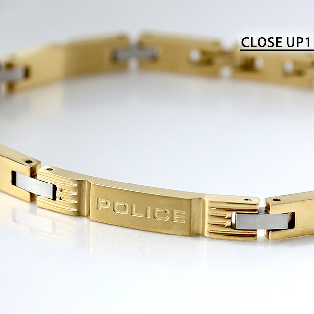 ポリス ブレスレット メンズ ブランド POLICE FLATFORGE GB0082702 ゴールド アクセサリー