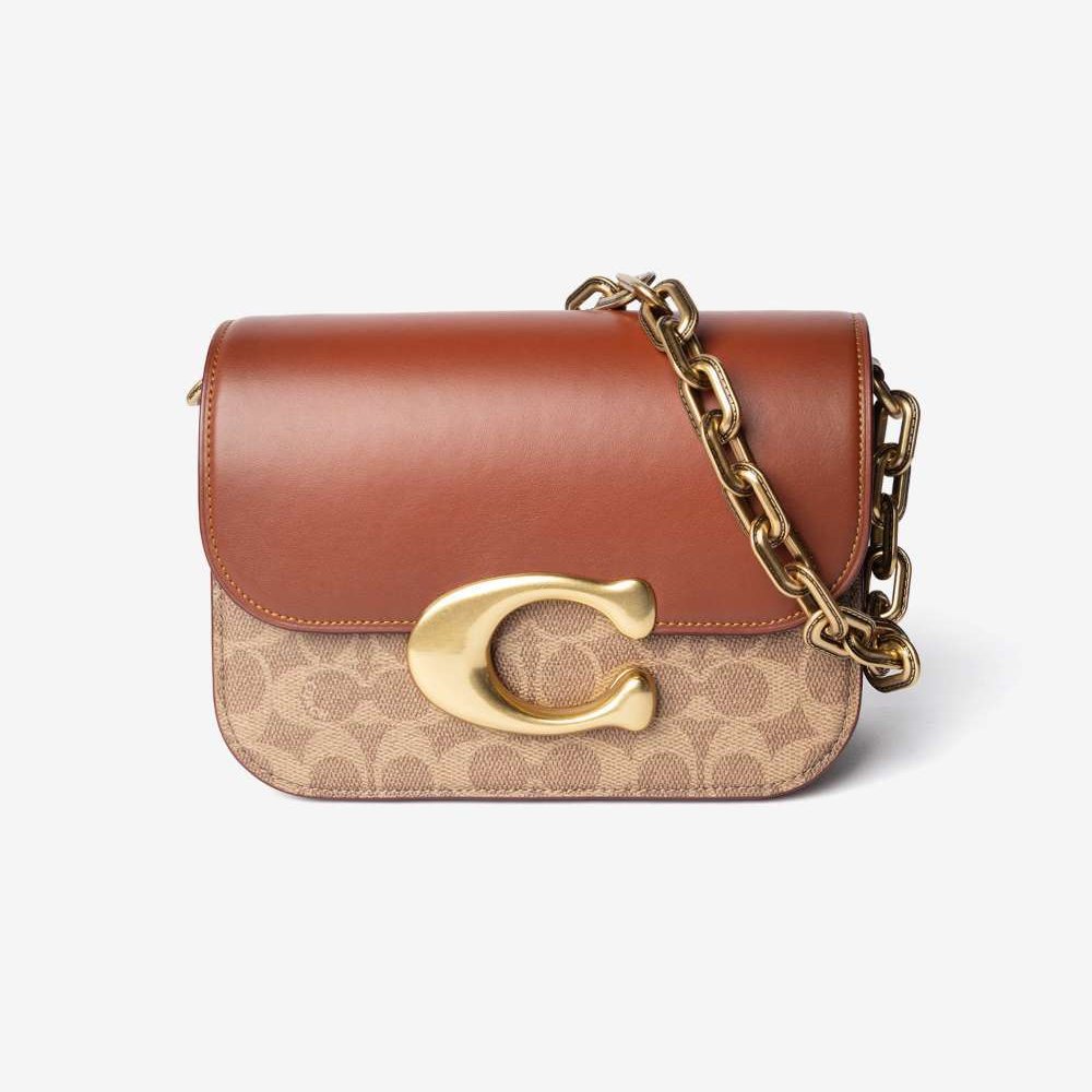 コーチ COACH IDOL BAG アイドル バッグ シグネチャー キャンバス スネークスキン ディテール CM551 ショルダーバッグ ハンドバッグ レディース バッグ