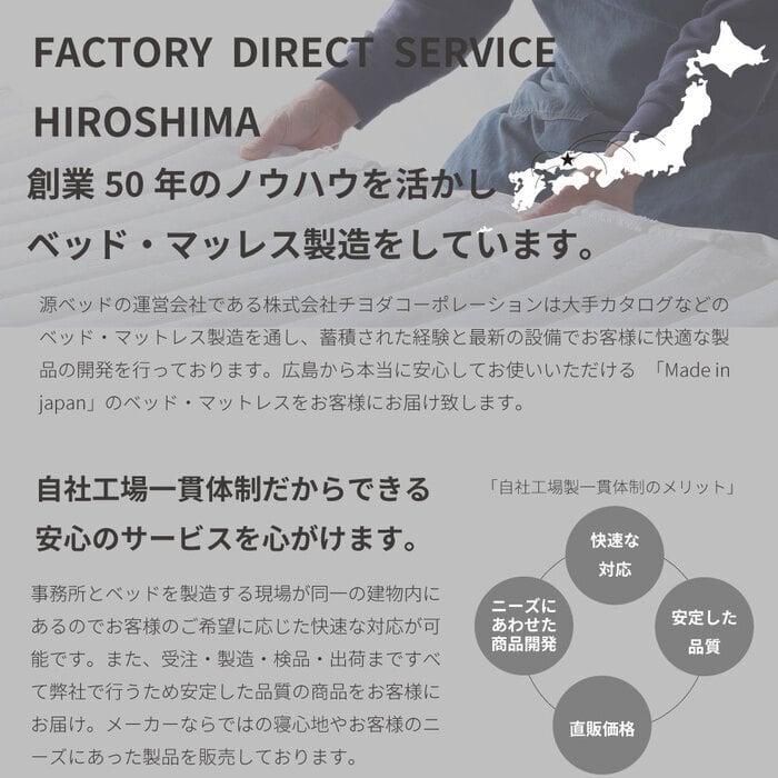 マットレス 日本製 国産 ポケットコイル 通気性 湿気対策 抗菌 防臭 防ダニ 仰向け 横向き 26cm コンパクト梱包 おしゃれ イエロー オレンジ シングル セミダブル ダブル ワイドダブル クイーン 新生活 引越し 純日本製のスプリングで 抗菌防臭