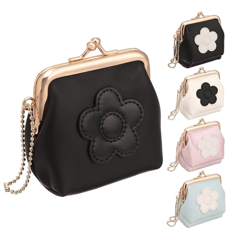 【公式】【シンプルデイジーマーク2ガマ口ポーチミニ】マリークワント MARY QUANT マリークヮント マリクワ ポーチ ミニポーチ デイジー ブラック アイボリー  パールピンク ライトブルー おしゃれ 女性 10代 20代 30代 プレゼント