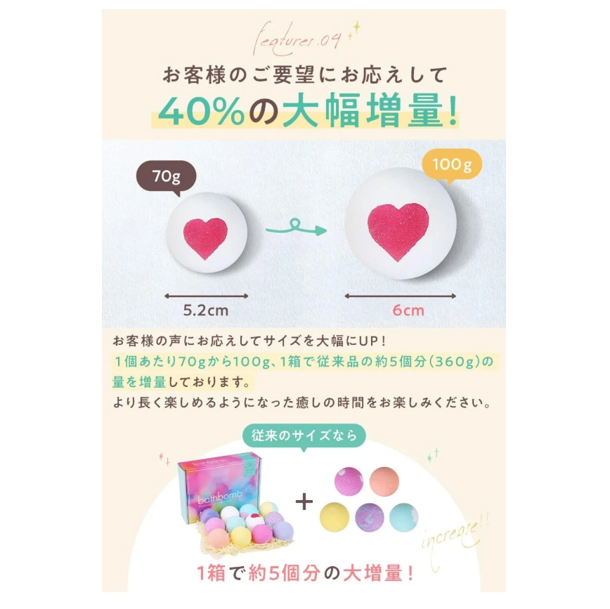 Relysia 小さなお子様にも使える肌に優しい成分 バスボム 入浴剤 12個セット 手提げ袋付 ギフトセット