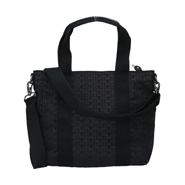 キプリング トートバッグ レディース ブランド Kipling アッセーニ ミニ ミニトートバッグ ロゴ ワンポイント 総柄 2WAY KI3572-K59 Signature Emb 黒