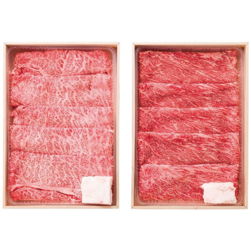 お歳暮・冬ギフト 松阪牛、伊賀牛 松阪牛&伊賀牛 すき焼き食べ比べセット (KTS40-MA/KRS40-IG) ※送料無料(北海道・沖縄・離島への配送不可)