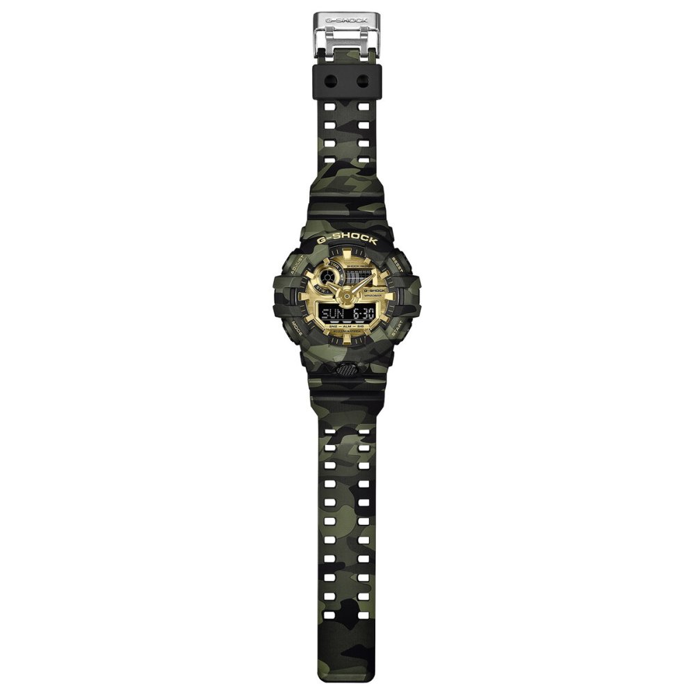 G-SHOCK カシオ Gショック CASIO アナデジ 腕時計 メンズ GA-700CMG-3AJF BOLD CAMO Series CAMO AND GOLD【2026 新作】