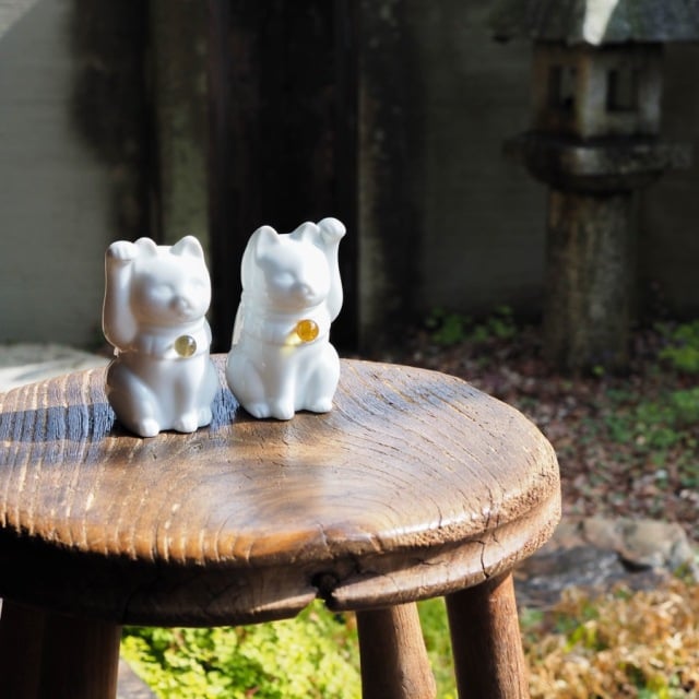 【組み合わせは144通り！セミオーダーできる招き猫】Jeramic MANEKINEKO / 白 / ペアセット / ギフトボックス付き / 瀬戸焼 置物【送料無料（北海道・沖縄を除く）】