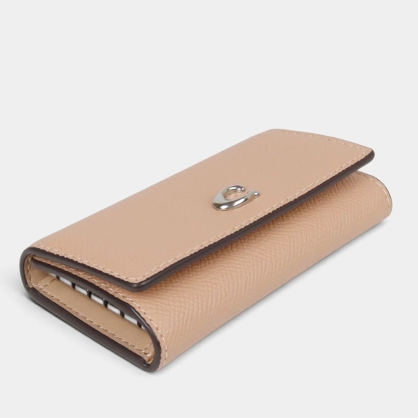 送料無料 コーチ COACH アウトレット レディース 敬老の日 小物 キーケース CH799 LHWFT(バフ) ベージュ (女性 プレゼント コンパクト 本革 スマートキー 大人可愛い)