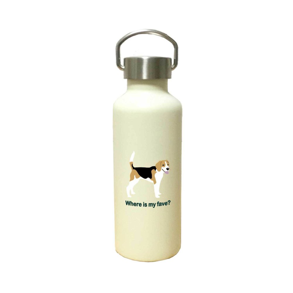 ビーグル かわいい 取っ手付きマグボトル おしゃれ 290ml 保温 保冷 ステンレス マグボトル 取っ手付き 真空 断熱 二重構造 ボトル タンブラー 水筒 マイボトル オリジナル イングリッシュビーグル 犬 ペット 動物 アニマル