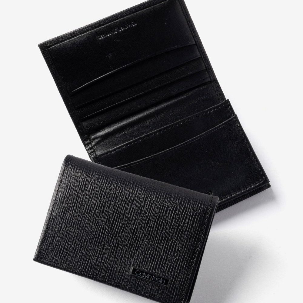 カルバンクライン Calvin Klein LEATHER CARD CASE レザーカードケース 31CK200003 二つ折り財布 メンズ 財布