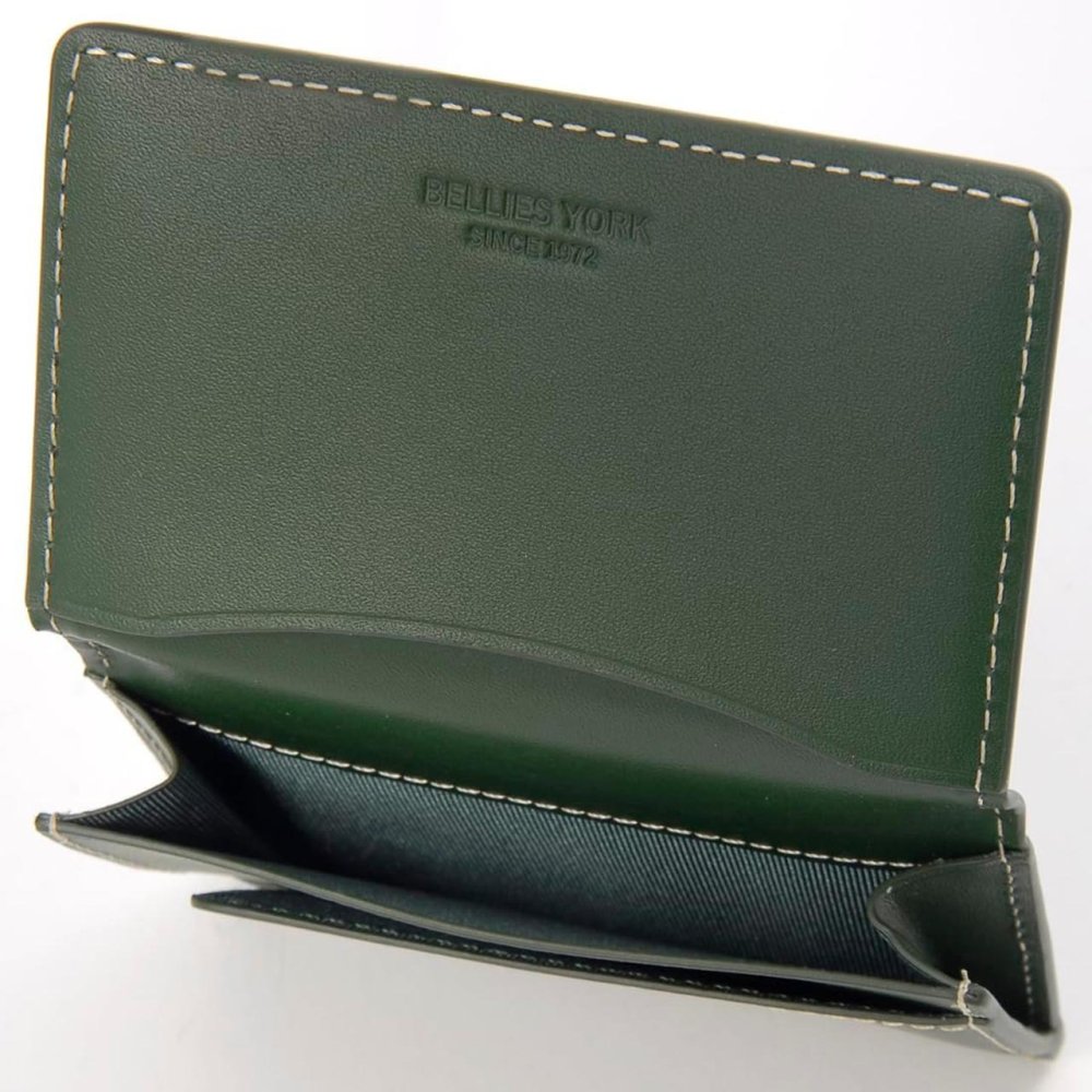 ベリーズヨーク　BELLIES YORK　カードケース　名刺入れ　BYTM1881GR　グリーン　緑色　ベジタブルタンニン　イタリアンレザー　牛革　”エイジングを楽しむ革小物”