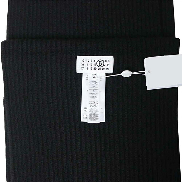 エムエムシックス MM6 Maison Margiela マフラー s52te0061-m13285-900 ユニセックス Black マフラー