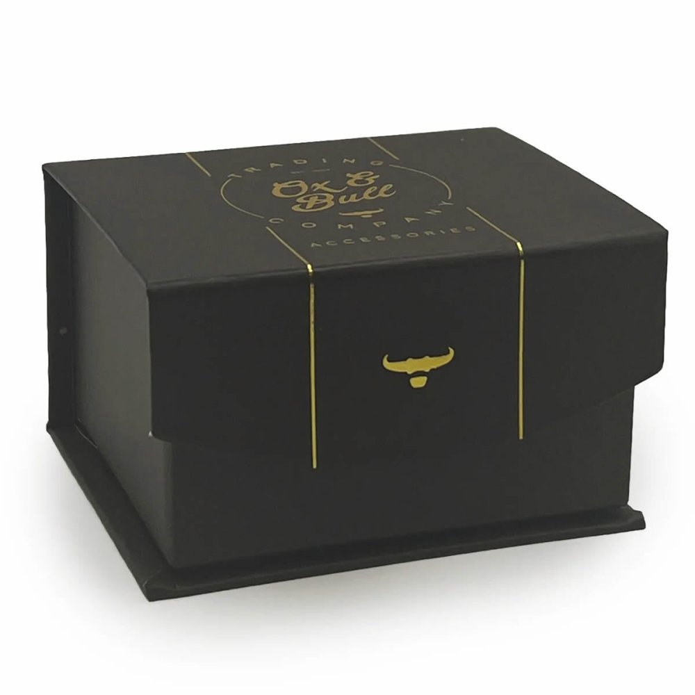 Ox & Bull Trading Co フローティング マザーオブパール ストライプ カフス カフスボタン カフリンクス プレゼント ギフト父 彼氏 夫 結婚祝い 誕生日