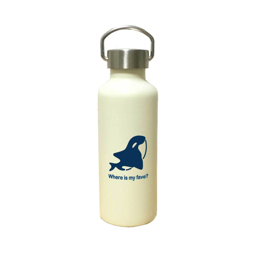 オルカ かわいい 取っ手付きマグボトル おしゃれ 290ml 保温 保冷 ステンレス マグボトル 取っ手付き 真空 断熱 二重構造 ボトル タンブラー 水筒 マイボトル オリジナル しゃち 魚 ペット 動物 アニマル