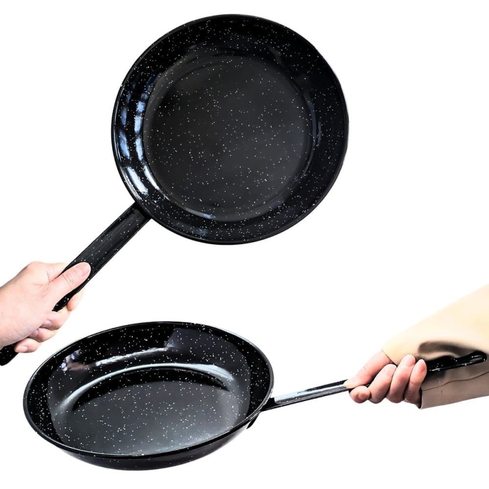 Vaello フライパン 直径26cm エナメル加工 スチール製 直火専用(直火、オーブン)食器洗い機対応 スペイン製 Vaello ･La ･Valenciana #61222