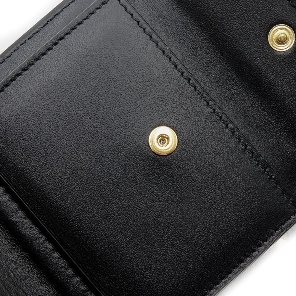 ボッテガヴェネタ 三つ折り財布 イントレチャート ミニ財布 コンパクト レザー 小銭入れ付き メンズ レディース ブラック 黒 BOTTEGA VENETA 776033 V3UH1 8425