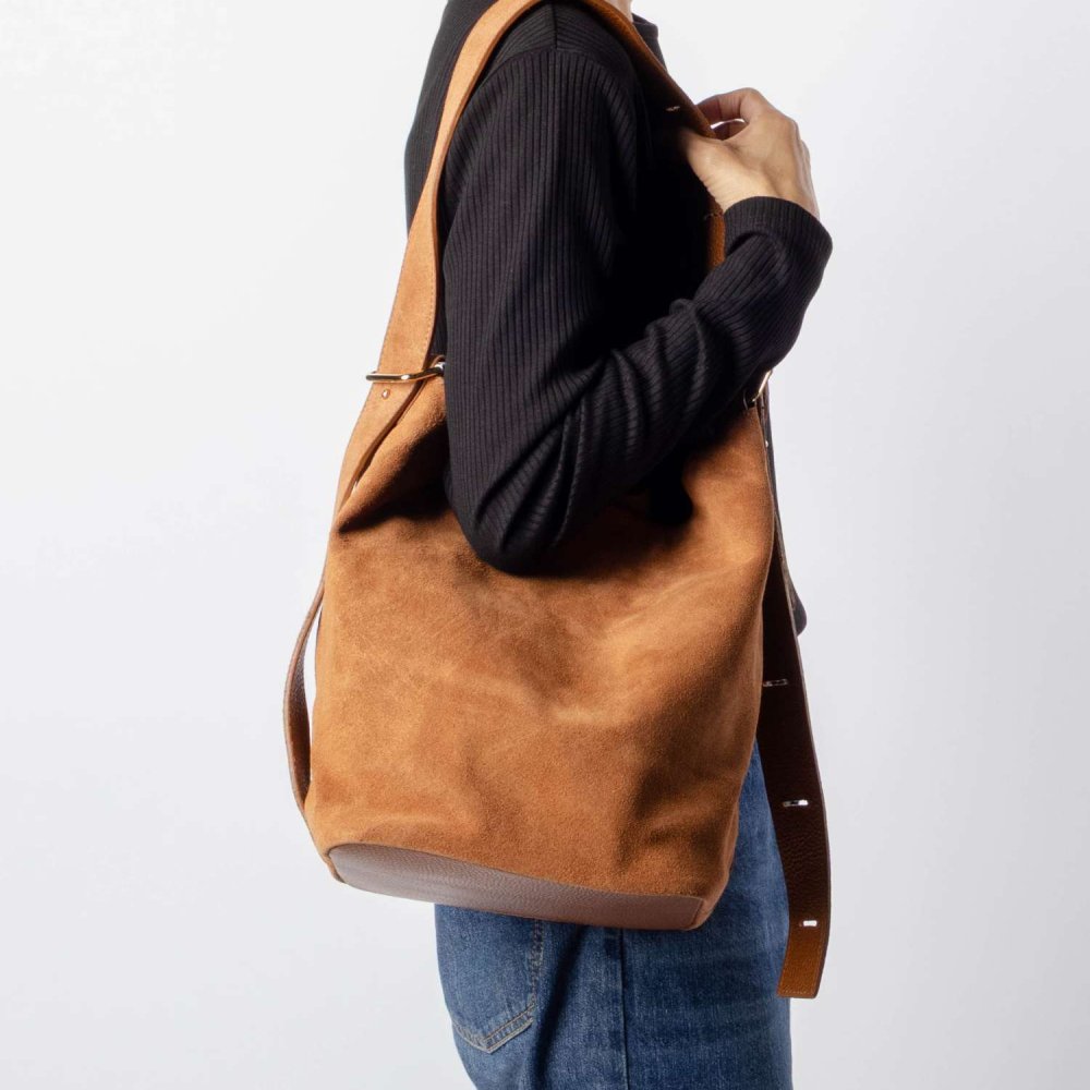 【正規品】 オウレンティ AULENTTI SHOULDER BAG ショルダーバッグ EL-L823-SCDO スエード レディース バッグ