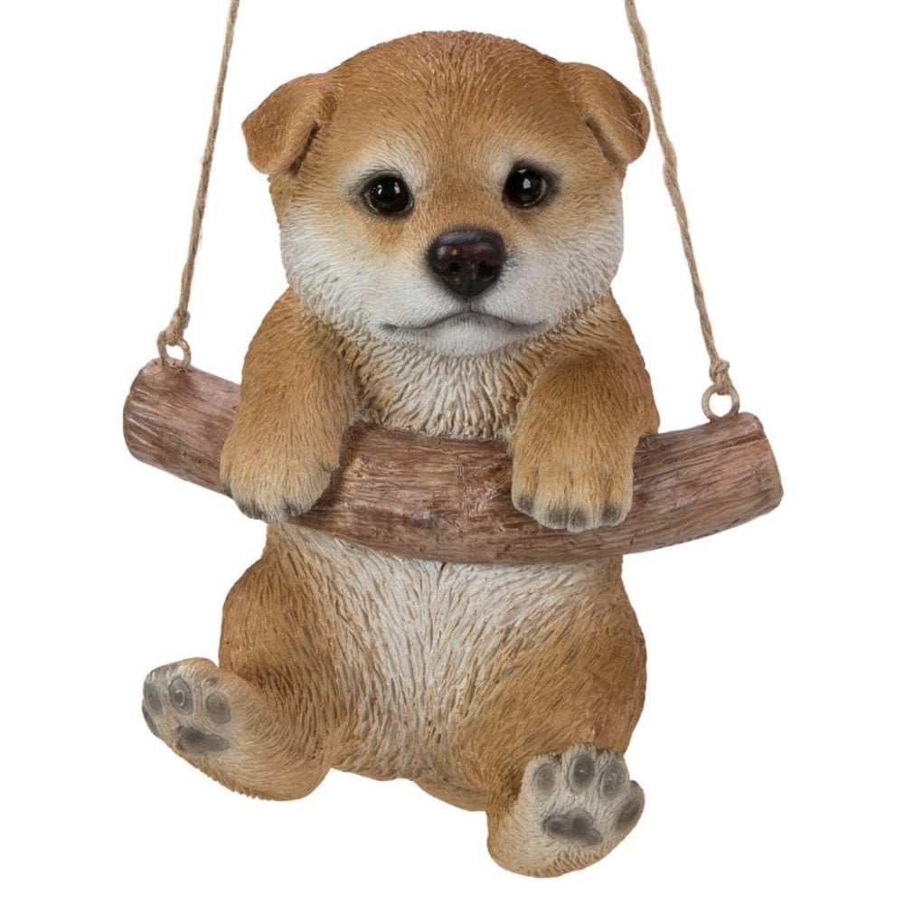 置物 woobia ウービア 日本犬 秋田犬 ぶら下がり 高さ14cm オーナメント 子犬 リアル 本物そっくり イギリス生まれ 職人手彩色 縁起物 戌年 玄関 インテリア 新築祝い 引っ越し祝い 開店祝い 出産祝い 誕生日 お祝い ギフト プレゼント 犬好き 秋田犬好き