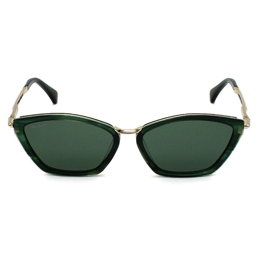 マックスマーラ Max Mara サングラス グローバルフィット UVカット アイウェア キャットアイ フォックス MM0162/S 96N 54 メンズ レディース ユニセックス グリーン（クリア）+グリーン 海外正規品