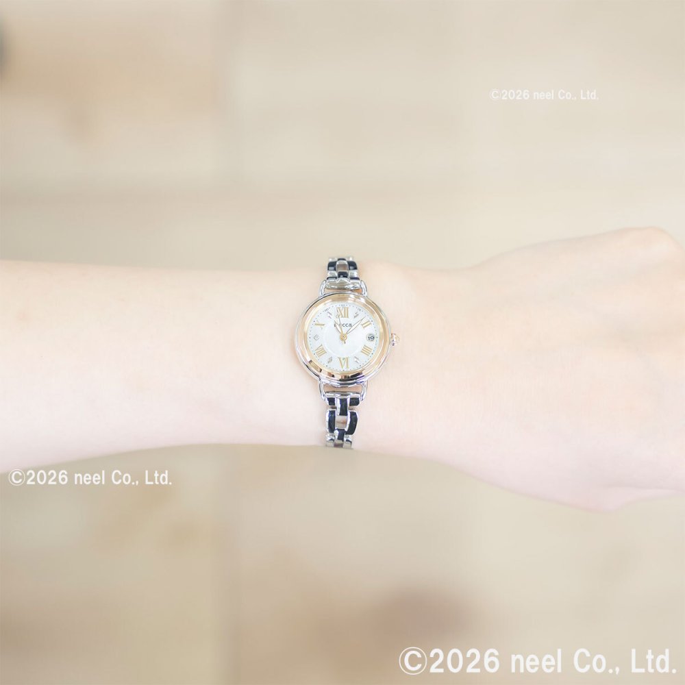 シチズン ウィッカ CITIZEN wicca ソーラーテック 電波時計 腕時計 レディース KL0-537-21 カフェタイム【2026 新作】