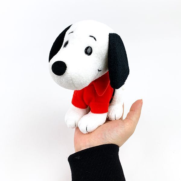 スヌーピー vintage PEANUTS 50年代 ビーンドール 赤シャツ おすわり インテリア ドール レトロ 50年 コミック レッド