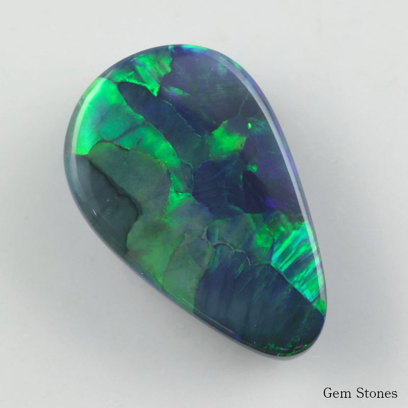  高品質 ブラックオパール 2.263ct ルース 裸石 宝石 イエロー グリーン レッド オレンジ ブラック オパール オーストラリア産  プレゼント 誕生石 10月 オリジナル ジュエリー コレクション