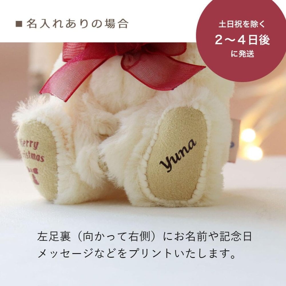 クリスマスプレゼント 彼女 女性 《X'mas限定モデル》【ふわふわベア キーホルダー 】 アクセサリー イヤーカフ マスコット 女の子 おしゃれ イヤリング キーチェーン くま 可愛い 名入れ 娘 孫 友達 テディベア 名前 シンプル 10代 20代 サンタ 妻 ぬいぐるみ 限定 【クリスマス限定 ギフトボックス入り】 26クリスマスFUUイヤーカフ 8033700