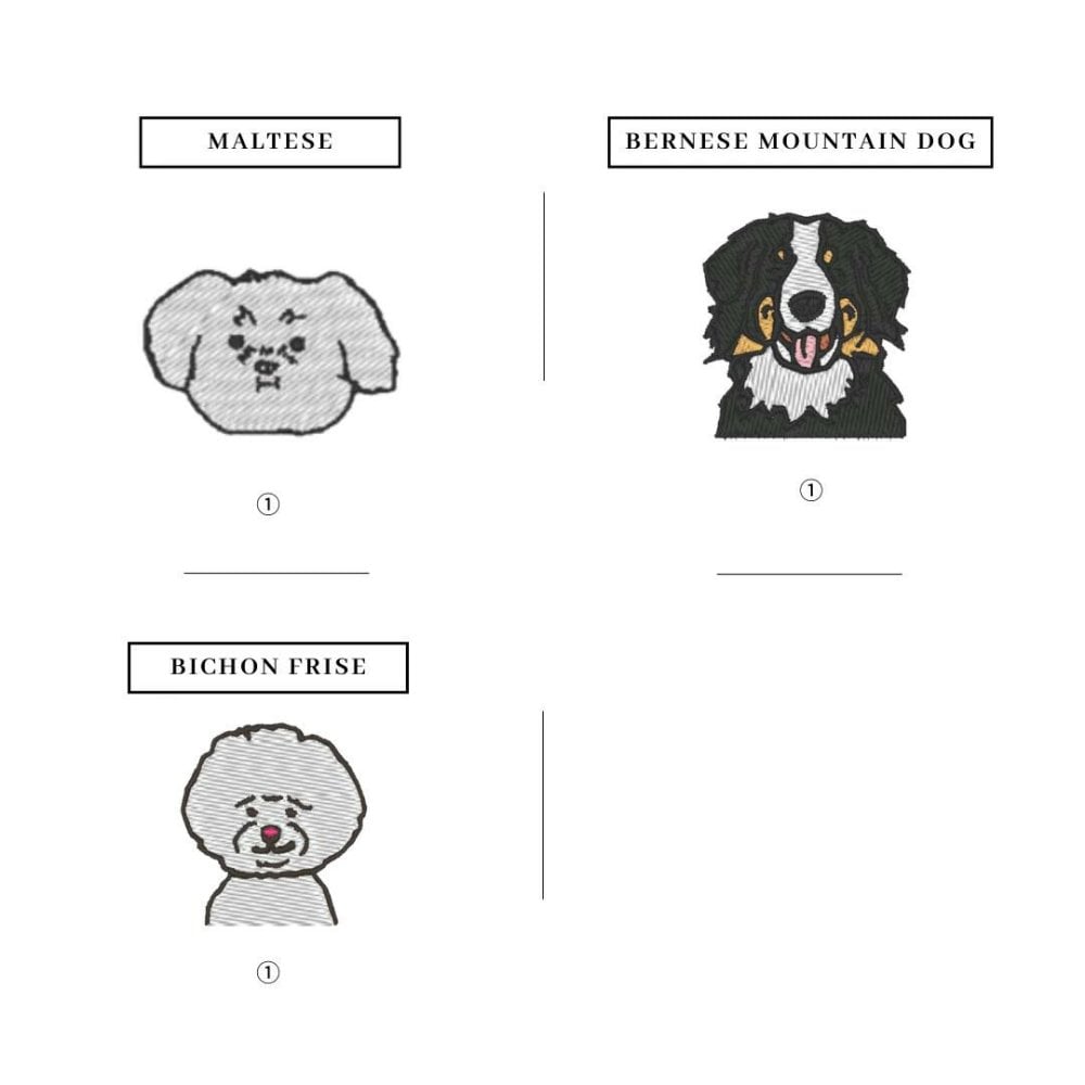 nametag-face ネームタグフェイス ペットうちの子グッズ 犬種 イラスト うちの子 ネームワッペン M Lサイズ 大きめサイズ ネーム ワッペン 刺繍 文字 犬 ハーネス Julius-K9 ユリウス お名前 ペット お名前ワッペン 刺繍ワッペン アイロン接着 マジックテープ 迷子札 愛犬グッズ