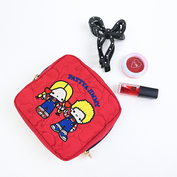 サンリオ パティ＆ジミー キルティングポーチ レトロ サンリオキャラクターズ5 Sanrio