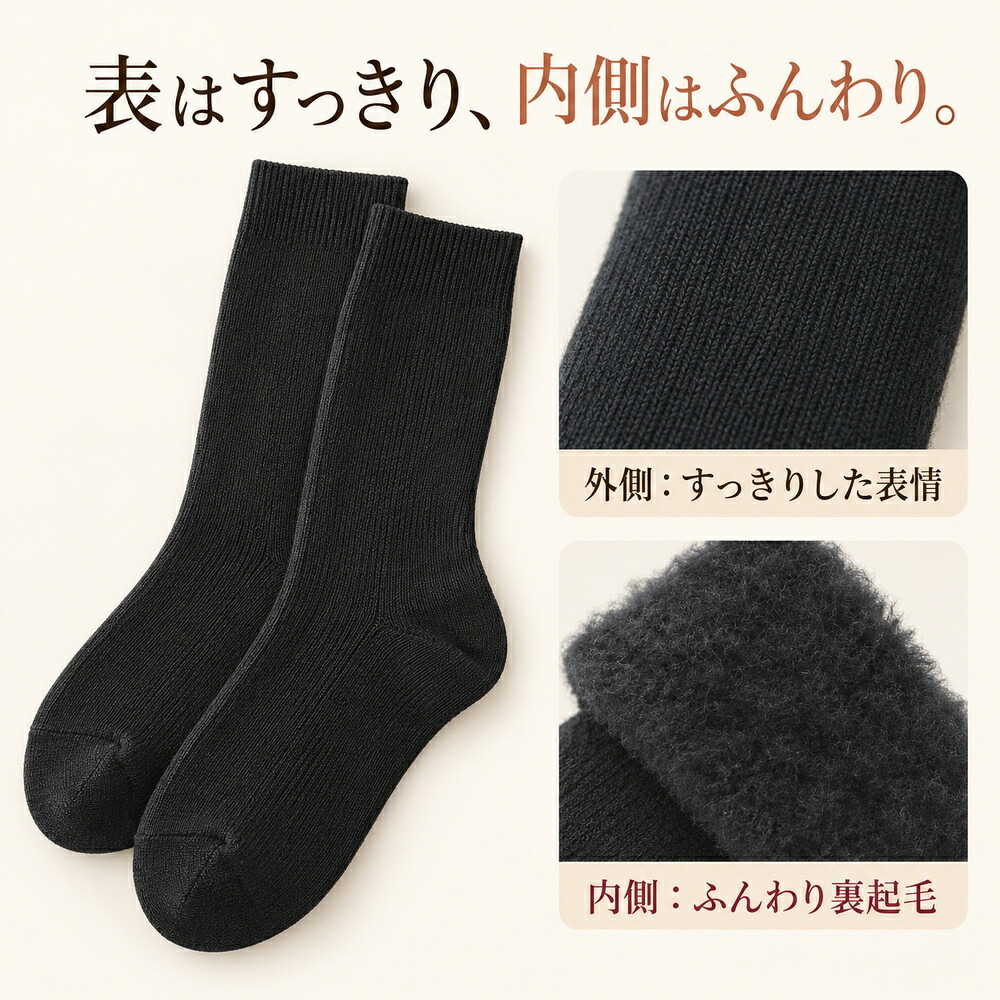 日本製 足がぽかぽか あったか靴下 着圧靴下 23?25cm 裏起毛 ふわふわ 防寒 冷え取り 着圧ソックス 妊婦 マタニティ 産前 産後 ふくらはぎ むくみケア こむらがえり