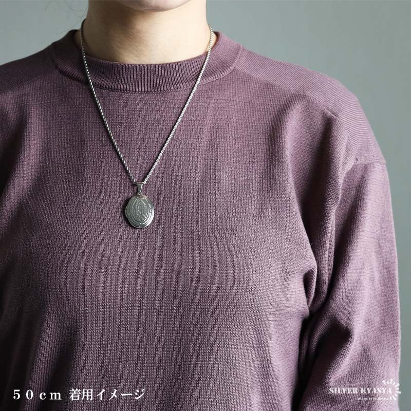ステンレス ロケットネックレス ロケットペンダント マリアネックレス 写真 記念 思い出 ハワイアンネックレス ロープチェーン ゴールドネックレス 18KGP シルバー ピンク 聖母 男女兼用 金属アレルギー対応