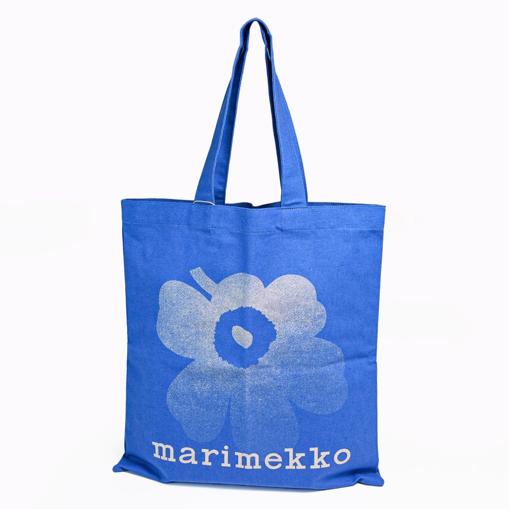 【名入れ無料】マリメッコ marimekko トートバッグ Vankka Unikko ウニッコ ファブリックバッグ レディース ブルー 93981 093981 580 北欧デザイン ホワイトデー