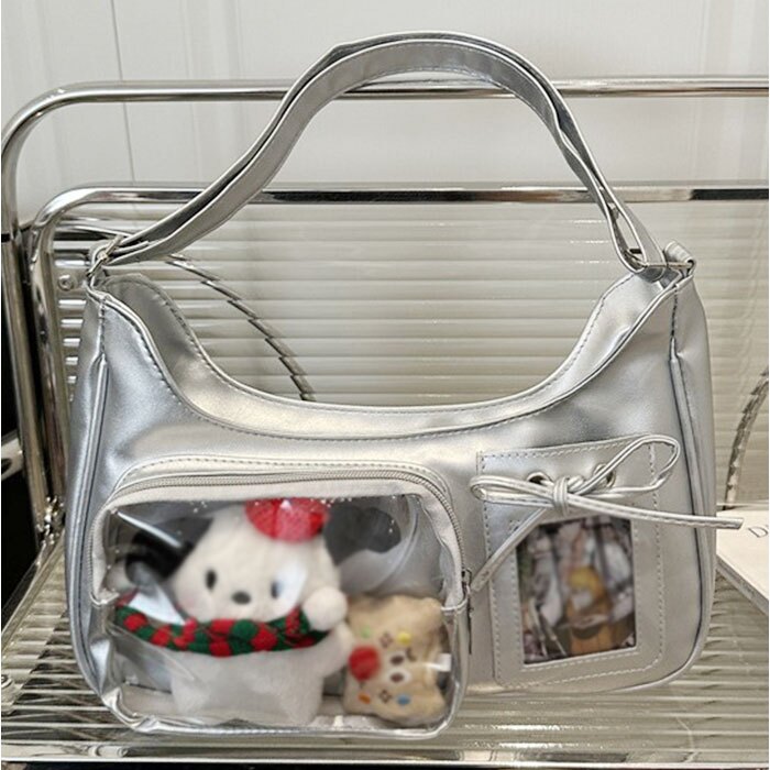 推し活 バッグ ぬいショルダー 通販 ミニショルダーバッグ クリアポケット 推し活グッズ オタ活 ぬいぐるみショルダー ショルダーバック 斜めがけバッグ 見せバッグ トレカケース デコバッグ かばん バック 小さめかばん シンプル レディースバッグ おしゃれ