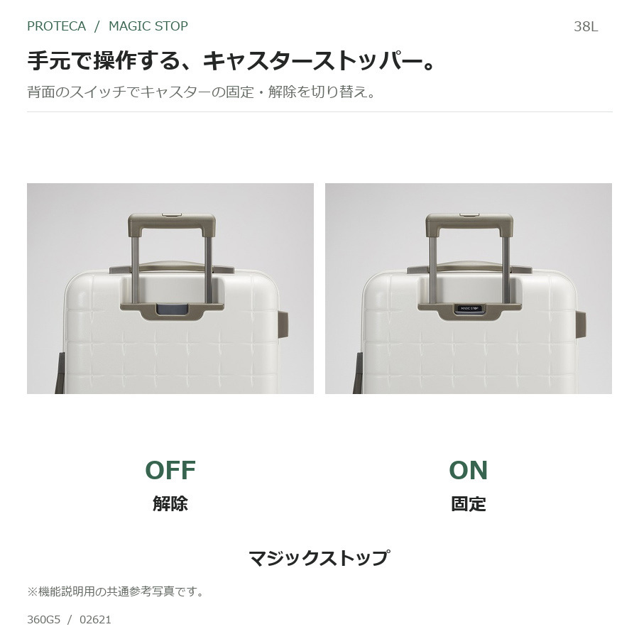 PROTECA プロテカ 365G5 スーツケース 38L キャリーケース 日本製 ユニセックス 男女兼用 宿泊 出張