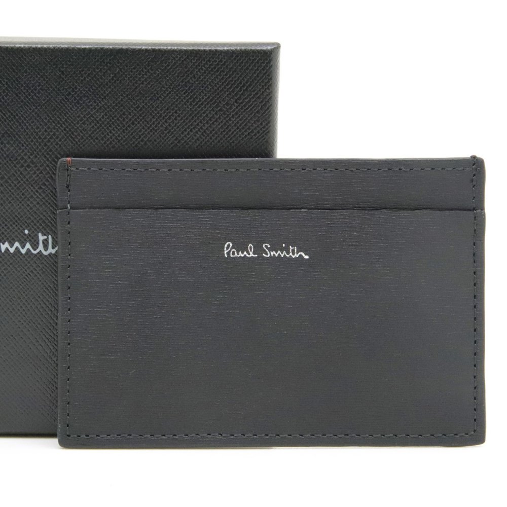 ポールスミス カードケース Paul Smith 名刺入れ カード入れ パスケース メンズ レザー ブラック ボルドー スカイブルー マルチカラー M1A-4768-WSTRGS 79 【ラッピング無料 誕生日 お祝い プレゼント ギフト 贈り物】 送料無料