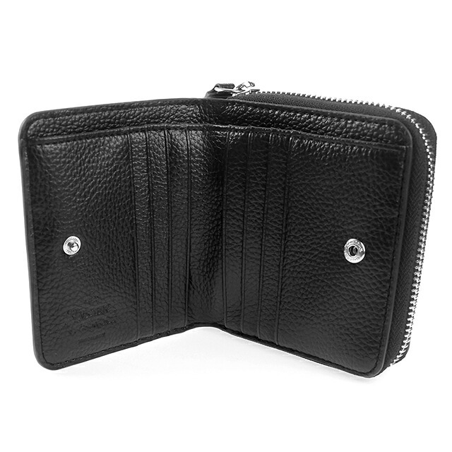【訳あり】ヴィヴィアンウエストウッド 二つ折り財布 コンパクト レディース Vivienne Westwood PU GRAIN レザーウォレット 51080020U S000D N403