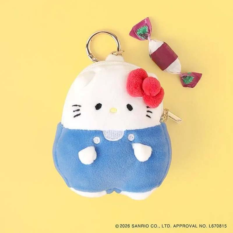 PUKUMARU チャームポーチ ぷくまる サンリオ ミニポーチ バッグチャーム 小物入れ キーホルダー マスコットポーチ シナモロール クロミ ハローキティ ポムポムプリン マイメロディ ポチャッコ ハンギョドン ウサハナ キャラクター かわいい 高校生 鍵
