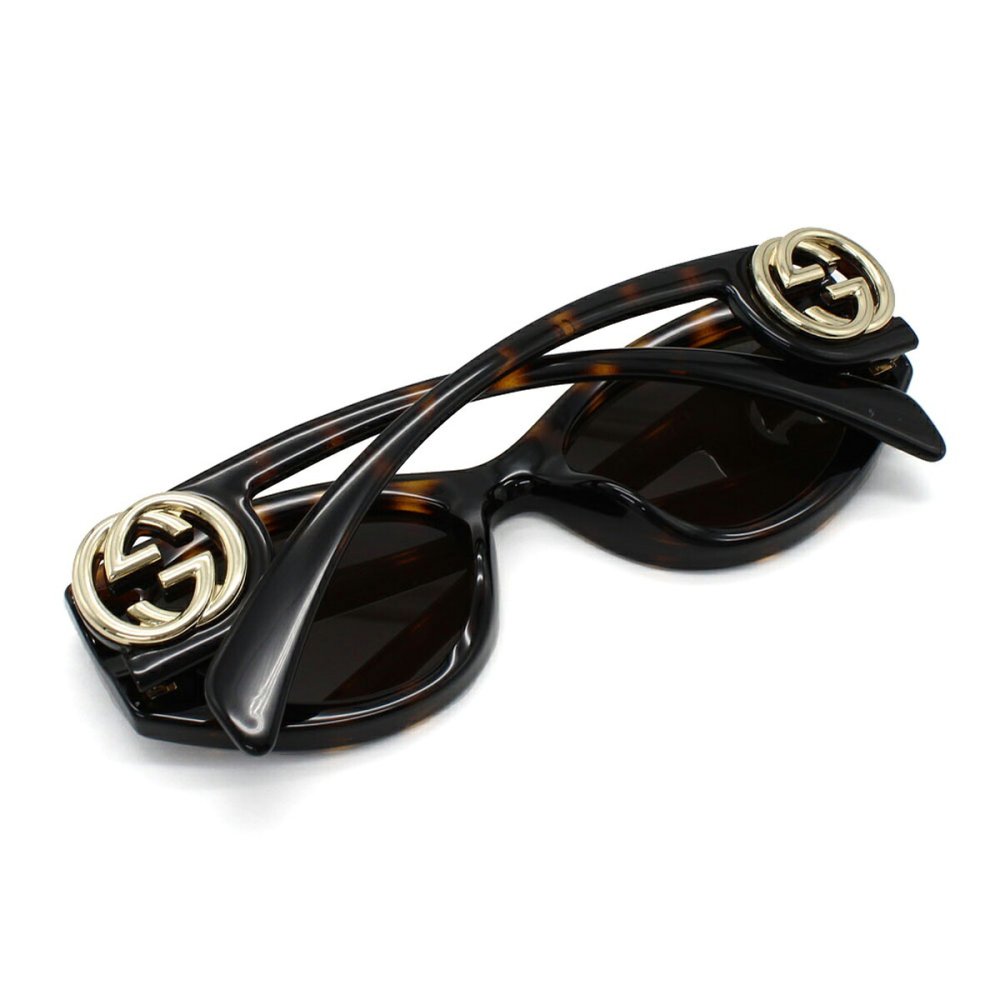 グッチ GUCCI サングラス グローバルフィット アイウェア UVカット フォックス キャットアイ GG1691S-002 メンズ レディース ユニセックス ハバナ+ブラウン 国内正規品