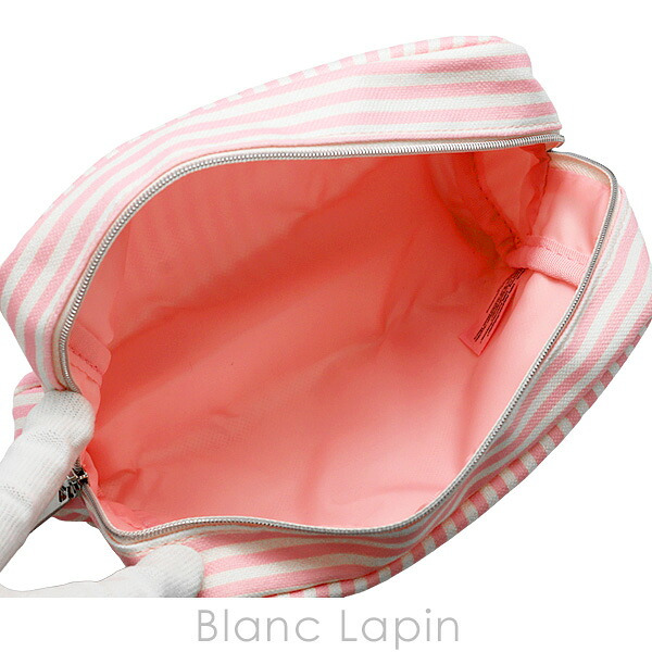 【ノベルティ】 ランコム LANCOME コスメポーチ ピンクストライプ
