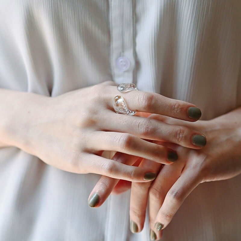 HARIO ハリオ アクセサリー リング アイシクル 指輪 HAA-IL-R サマーアクセ ガラス 耐熱ガラス 硝子 女性 レディース おしゃれ 上品 ギフト プレゼント カジュアル フォーマル 誕生日 ジュエリー プチギフト お祝い 母の日 20代 30代 40代 50代 60代