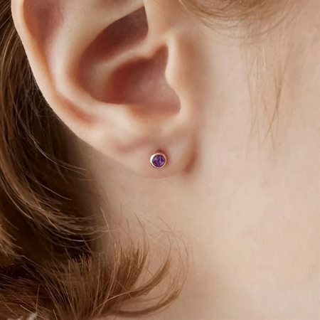 【無料ラッピング】  カナルヨンドシー Canal 4℃ カナル4℃ Your Bestday 365 2月誕生石 K10イエローゴールド ピアス アメシスト ブランド 正規品 新品 ギフト プレゼント 人気 おすすめ 誕生日 記念日 クリスマス 送料無料