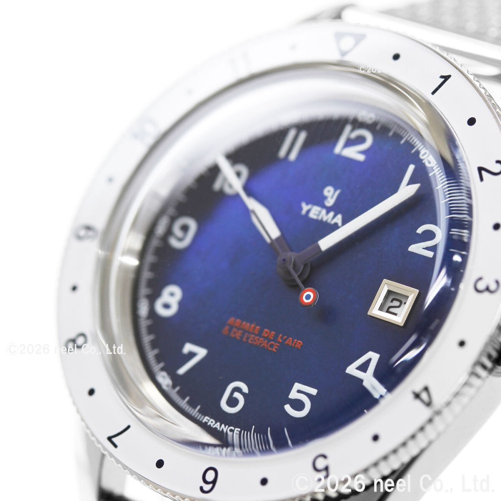 イエマ YEMA フライグラフ フランス航空宇宙軍 UTC Flygraf French Air & Space Force UTC Femme 腕時計 レディース 替えバンド付属 YMHF1578AA-GM