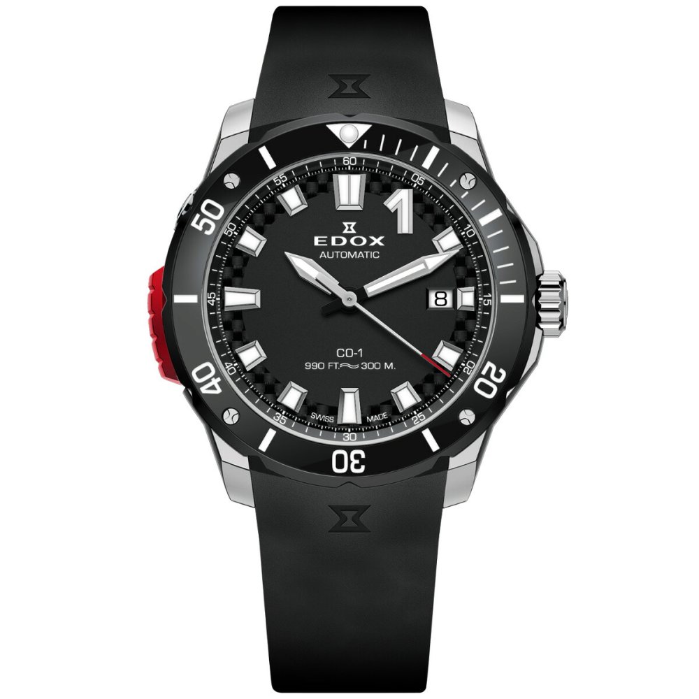 エドックス EDOX クロノオフショア1 ベゼルロック デイト オートマティック 腕時計 メンズ 自動巻き 80137-3NR-CANN CHRONOFFSHORE-1