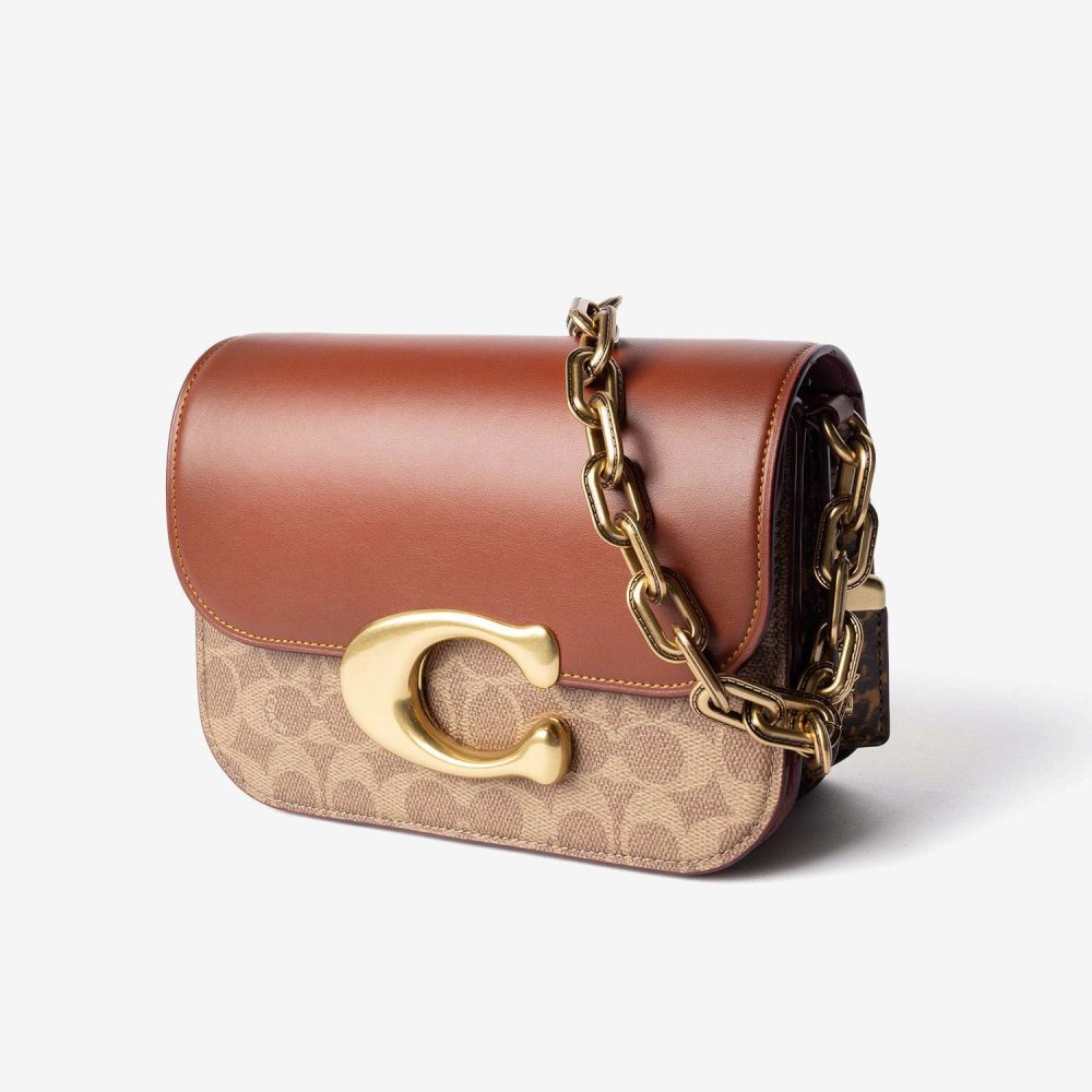 コーチ COACH IDOL BAG アイドル バッグ シグネチャー キャンバス スネークスキン ディテール CM551 ショルダーバッグ ハンドバッグ レディース バッグ