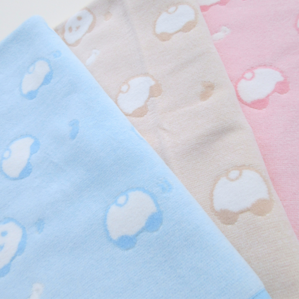 【日本製】綿１００％生地　85×115ｃｍ　パンダ柄　ふわふわ毛布 綿毛布 保育園毛布　ベビー毛布　おすすめ　コットンブランケット 国産綿毛布 赤ちゃん毛布 保育園 綿毛布　ベビー 毛布 人気　かわいい 夏 冬 暖か ケット ベビーブランケット お昼寝 赤ちゃんの夢