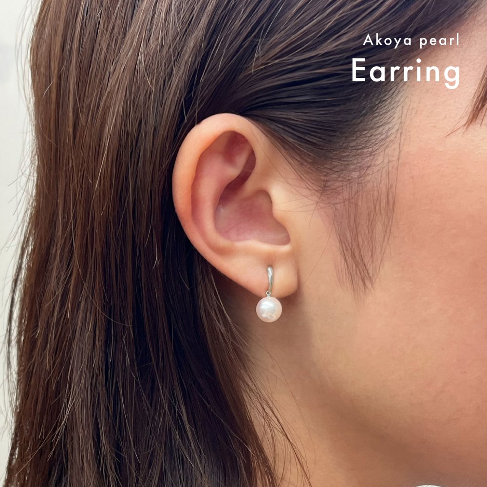 ［pearl622］ホワイトピンク 7.5mm - 8mm ピアス あこや真珠 真珠 本真珠