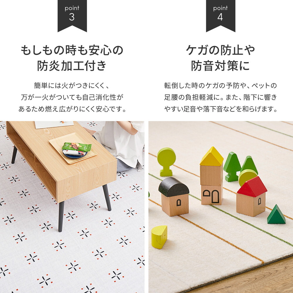 ラグ カーペット 【同柄6枚セット】 タイル 約50×50cm はっ水 防汚 防炎 制電 滑り止め フリーカット ナイロン 正方形 DIY 床タイル タイルマット タイルシート 東リ 新生活